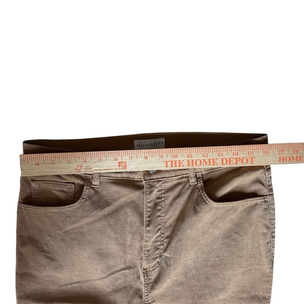 LOFT Tan Corduroy Skinny Pants Women’s Size 30 Stretch - Picture 9 of 11